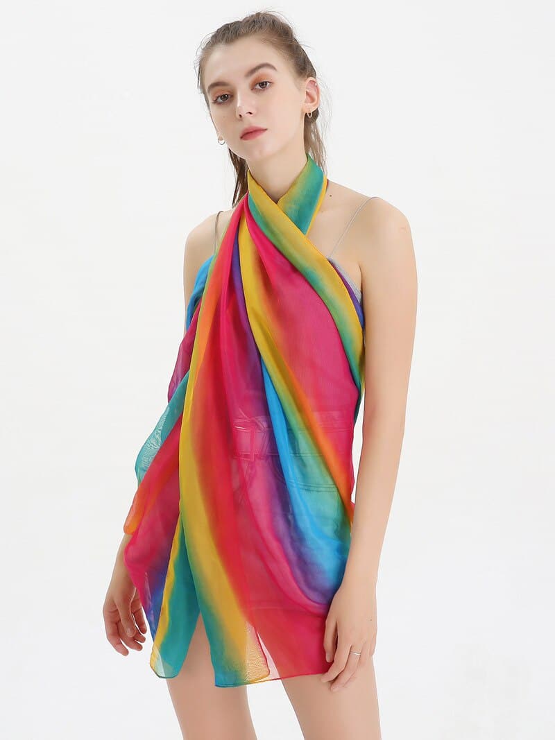 Rainbow Pride Chiffon Scarf - PrideBooth
