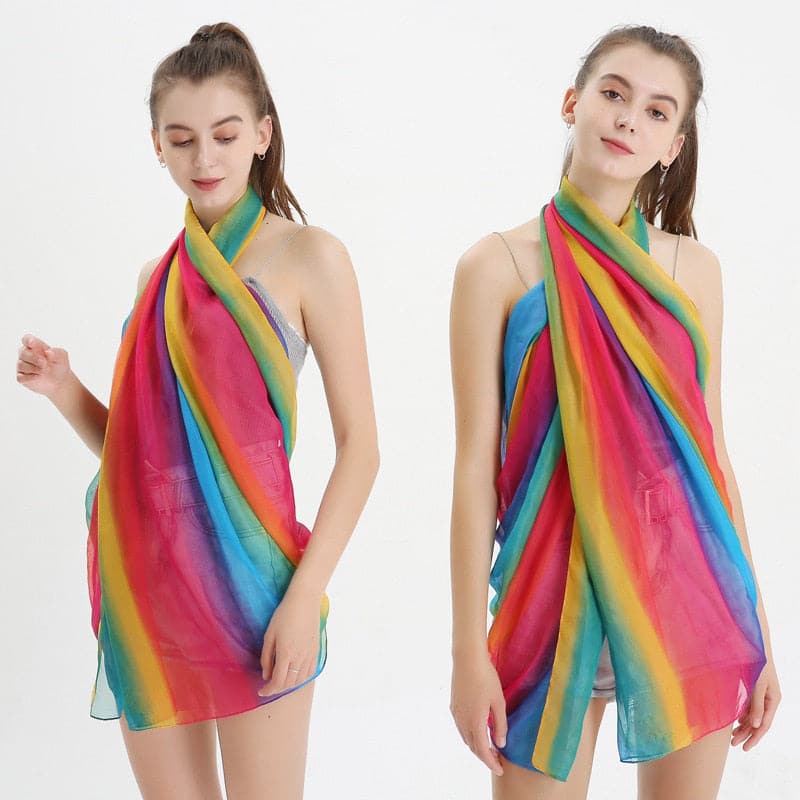 Rainbow Pride Chiffon Scarf - PrideBooth