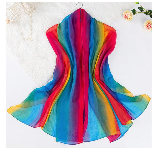 Rainbow Pride Chiffon Scarf - PrideBooth