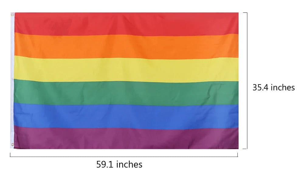 Rainbow Pride Flag 3x5 FT - PrideBooth