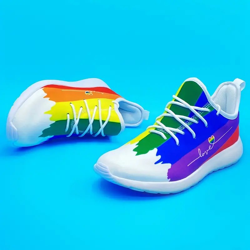 Rainbow Pride Men's Love Breathable Casual Shoes Sneakers - PrideBooth