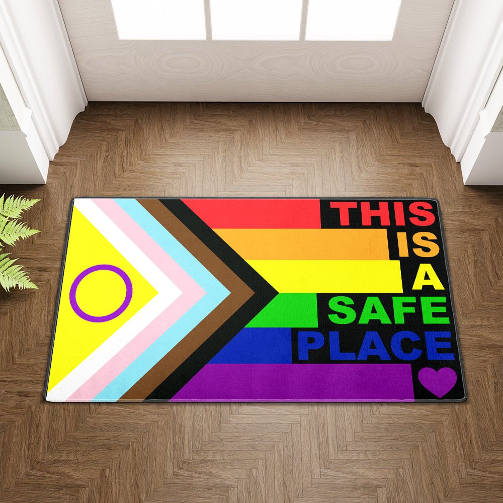This Is A Safe Place - Pride Ally Doormat - PrideBooth