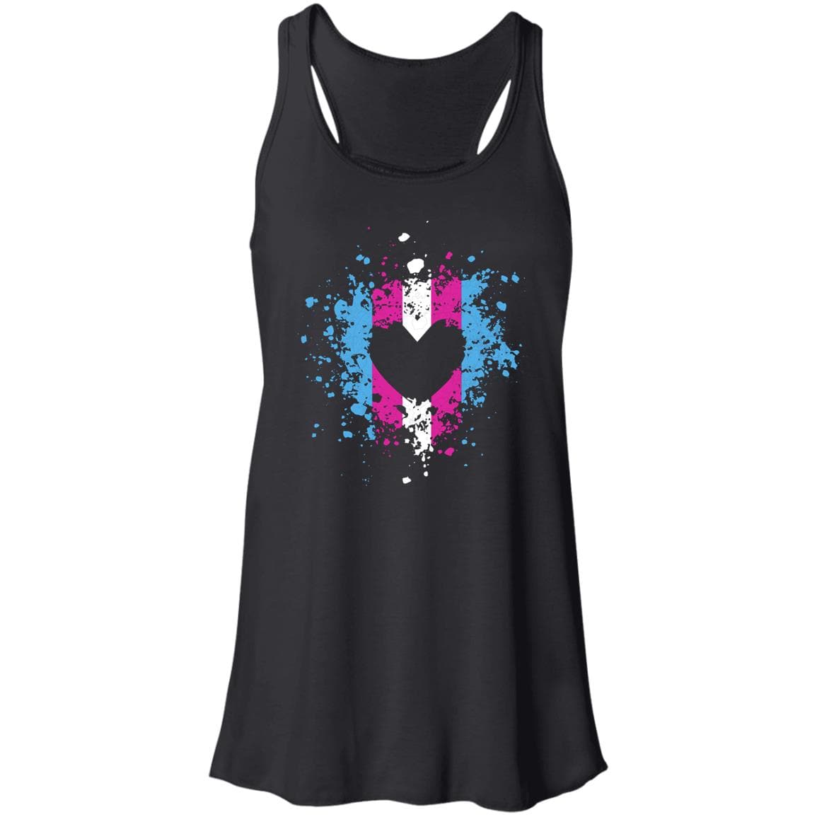 Trans Heart Splash Pride Shirt - PrideBooth