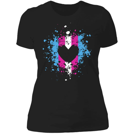 Trans Heart Splash Pride Shirt - PrideBooth