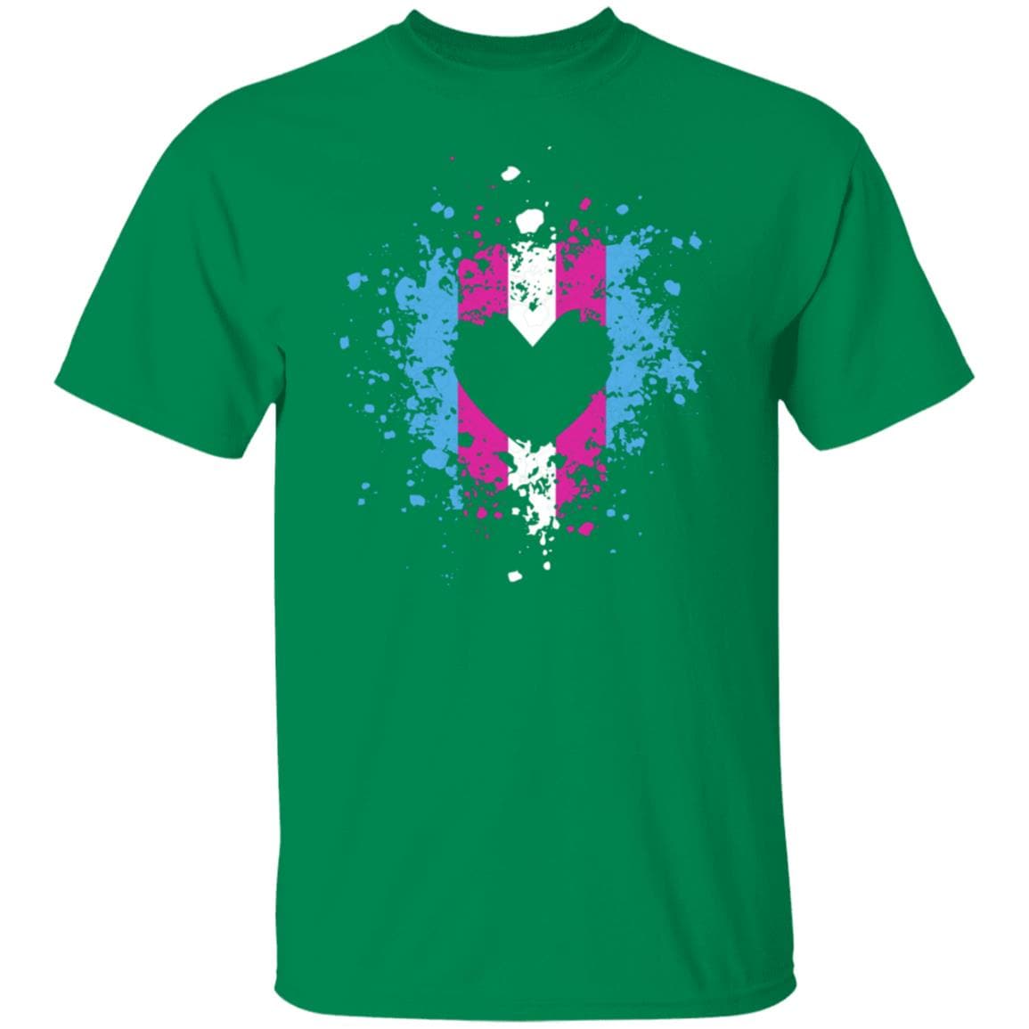 Trans Heart Splash Pride Shirt - PrideBooth