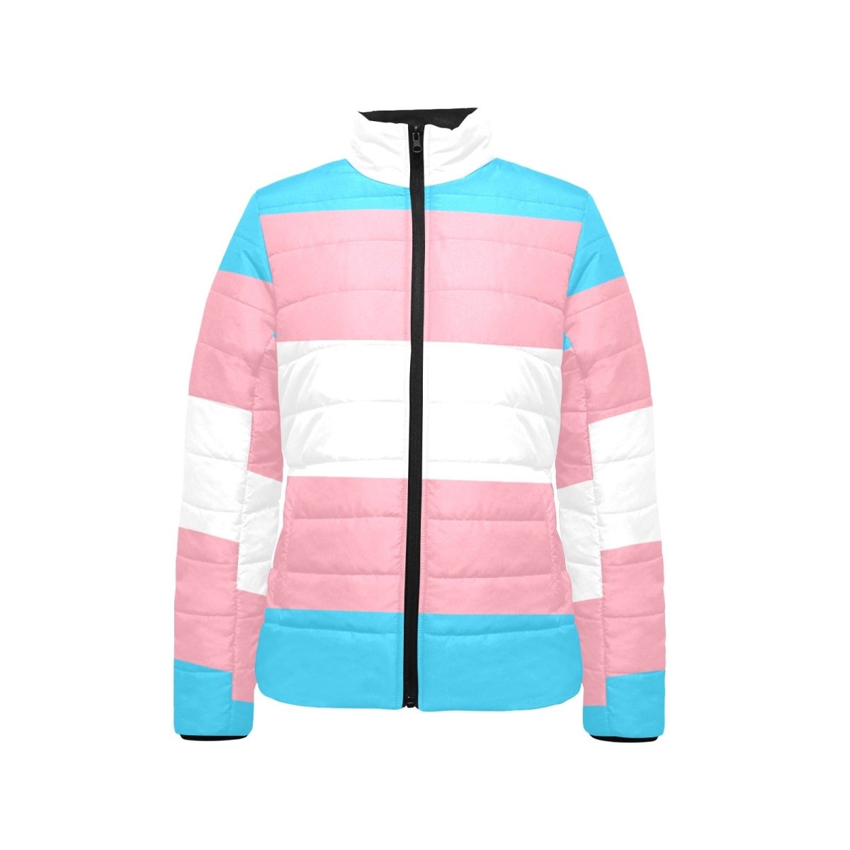 Trans Stand Collar Padded Jacket (Women's-Model H41) - PrideBooth