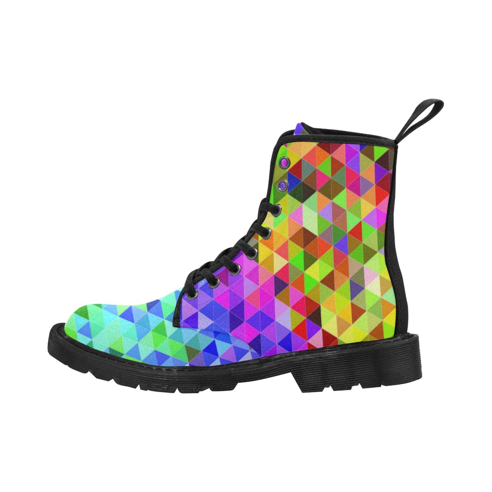 Vibrant Rainbow Pride Boots Martin Boots for Men - PrideBooth
