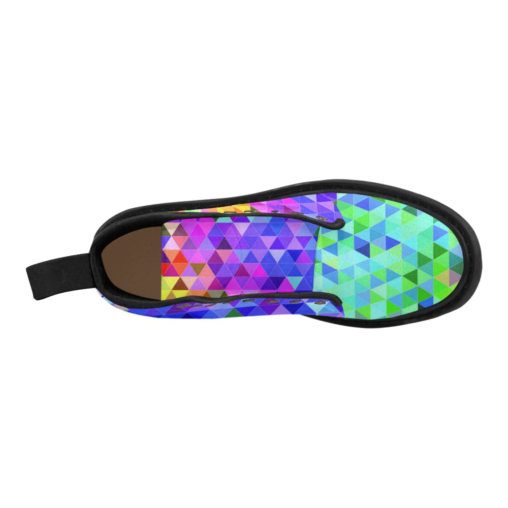 Vibrant Rainbow Pride Boots Martin Boots for Men - PrideBooth