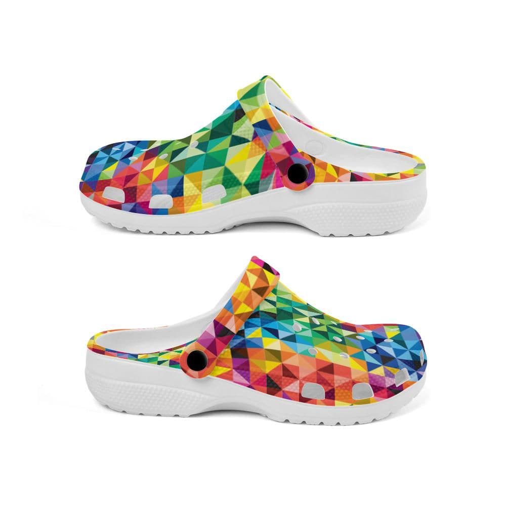 Vibrant Rainbow Pride Clogs - PrideBooth