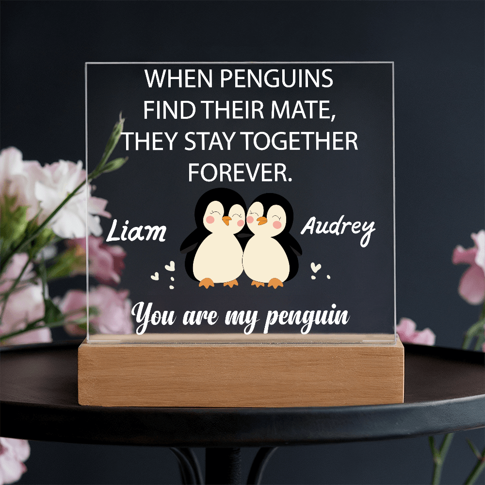 You are my Penguin - Custom Acrylic Plaque - PrideBooth