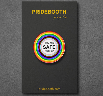 You are safe with me - Enamel Pin - PrideBooth
