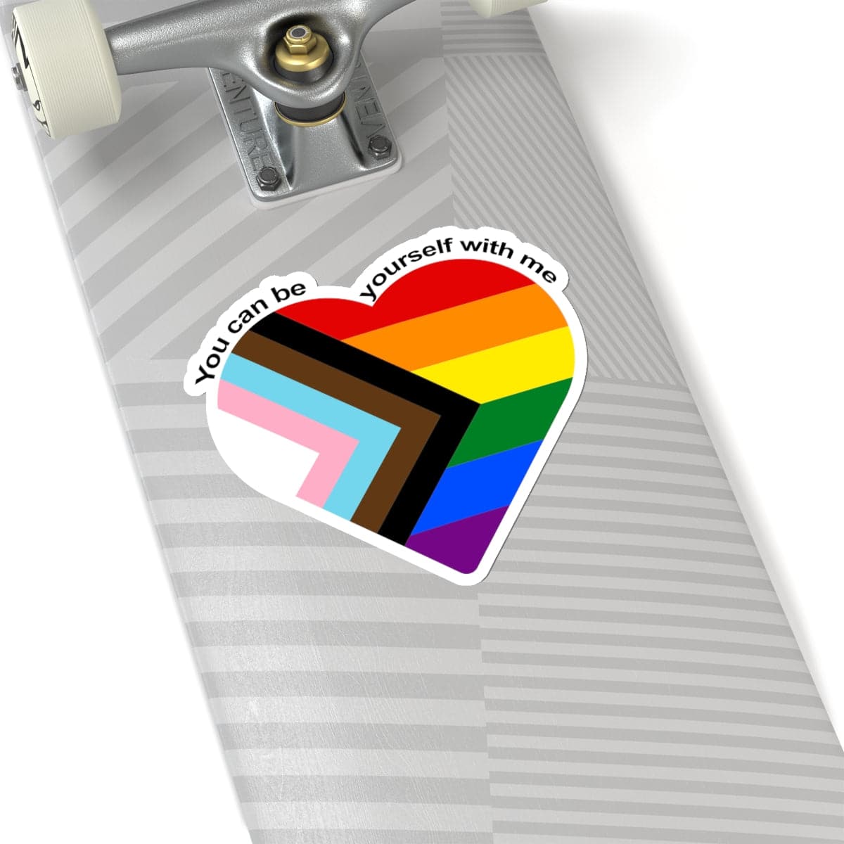 You Can Be Yourself With Me Kiss-Cut Stickers - PrideBooth