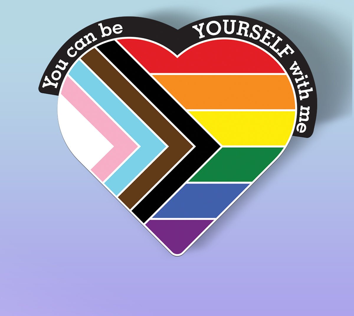 You can be yourself with me - Lapel Pin - PrideBooth