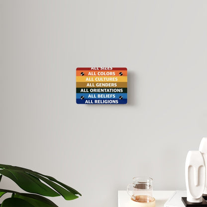 All Welcome Ally Acrylic Print Wall Art - PrideBooth