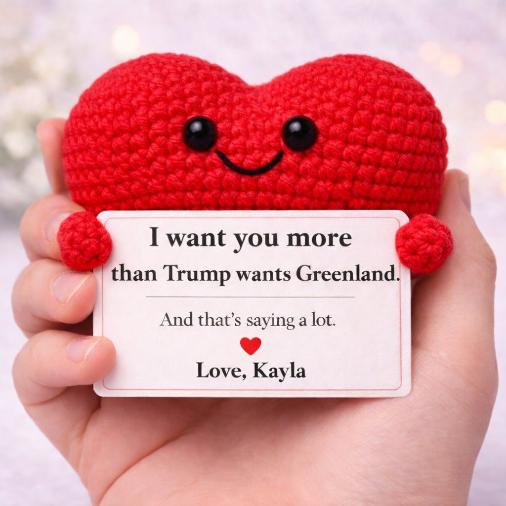 I want you more - Funny Heart Crochet Gift - PrideBooth