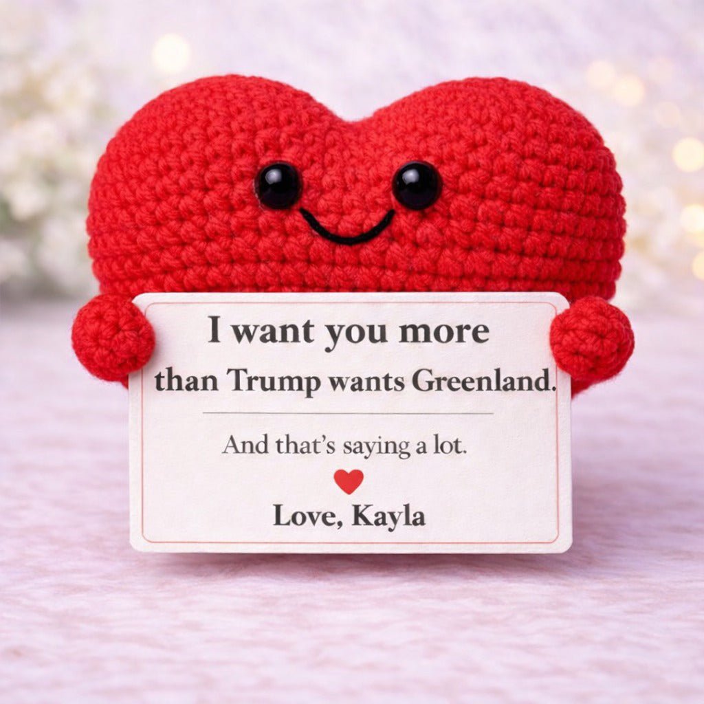I want you more - Funny Heart Crochet Gift - PrideBooth