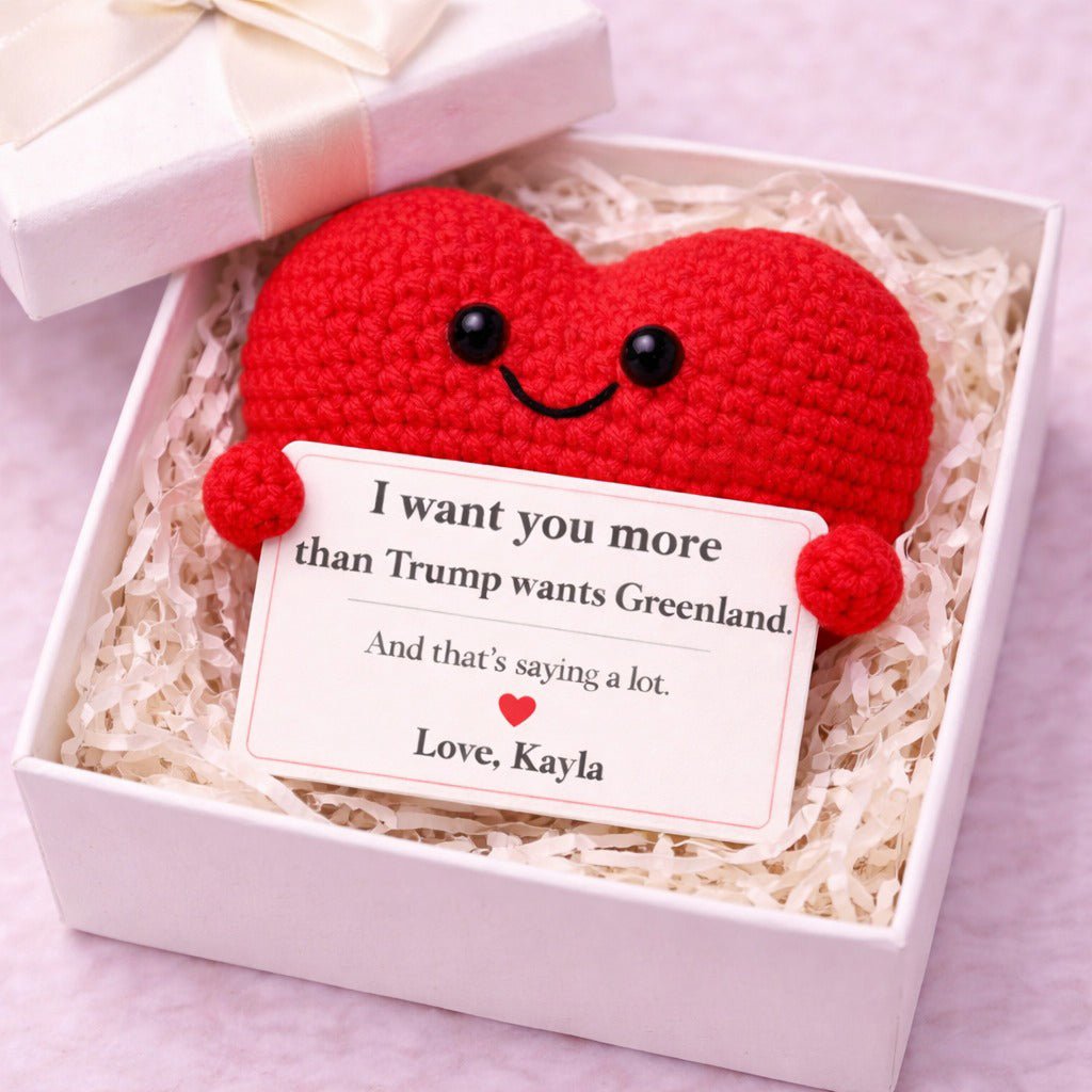 I want you more - Funny Heart Crochet Gift - PrideBooth