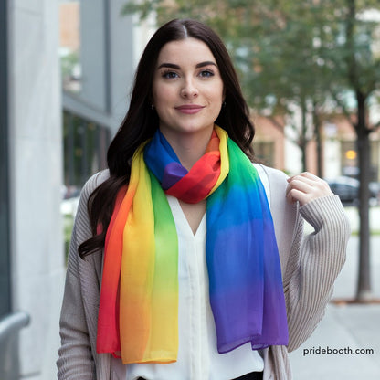 LGBT Pride Rainbow Scarf - PrideBooth