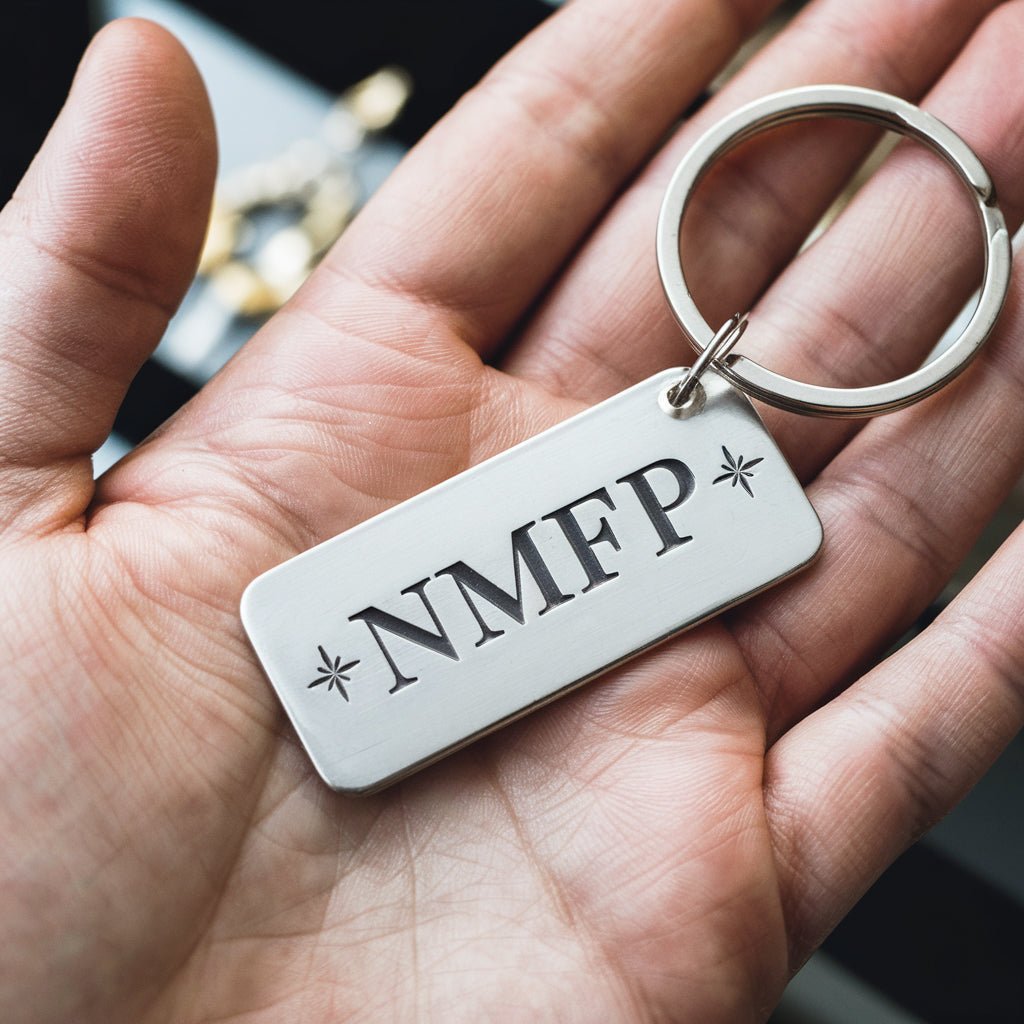 Naf Keychain NMFP Stainless Steel Keychain - PrideBooth