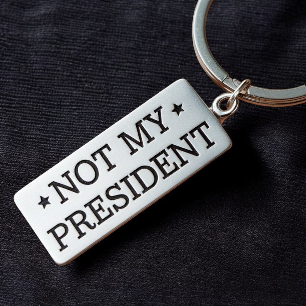 Not My - Stainless Steel Keychain - PrideBooth