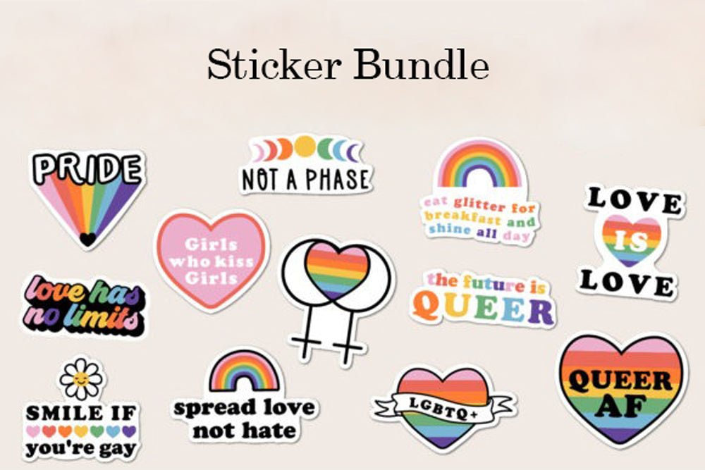 Pride Sticker Bundle (35 Unique Stickers) - PrideBooth