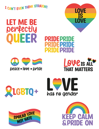 Pride Sticker Bundle (35 Unique Stickers) - PrideBooth