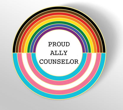 Proud Ally Counselor - Ally Pin - OLD - PrideBooth