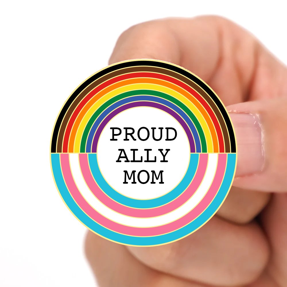 Proud Ally Mom - Ally Pin - old - PrideBooth