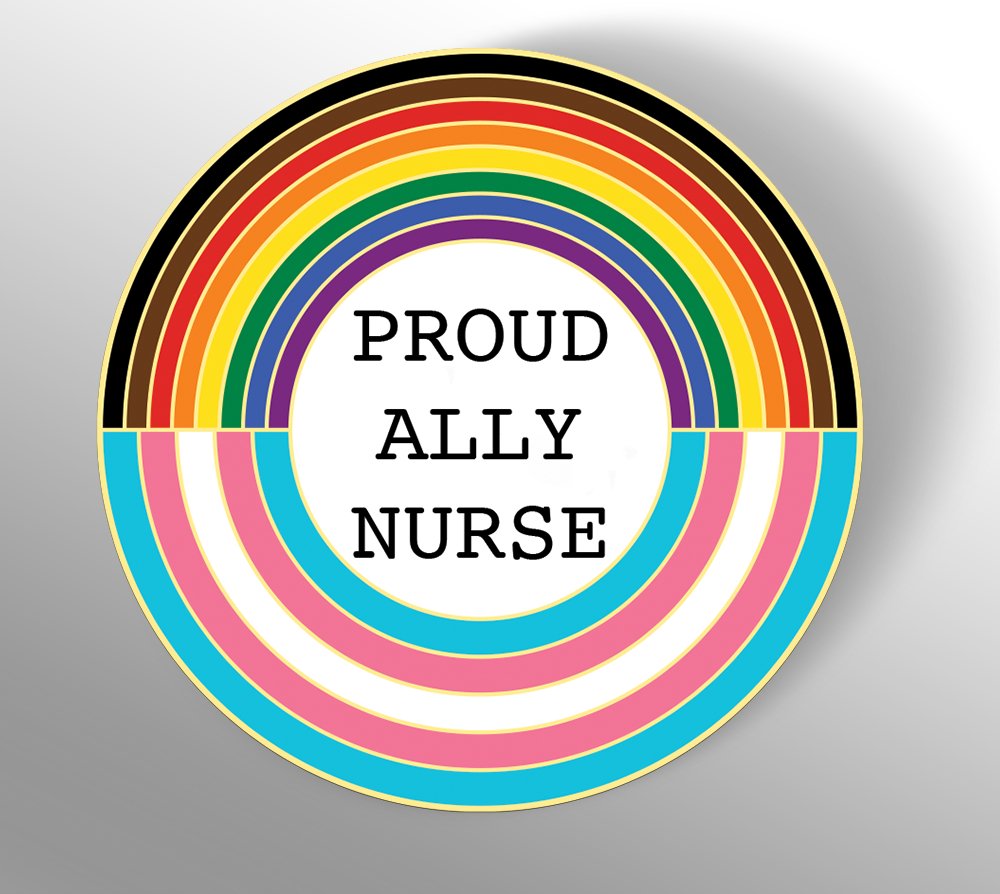 Proud Ally Nurse - Ally Pin - old - PrideBooth