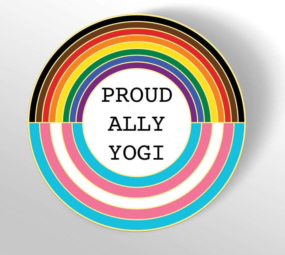 Proud Ally Yogi - Ally Pin - old - PrideBooth