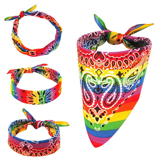 Rainbow Breathable Gay Pride LGBT Bandana, Neck Scarf, Hip Hop Mask - PrideBooth