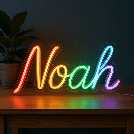 Rainbow Custom Text Neon Sign - PrideBooth