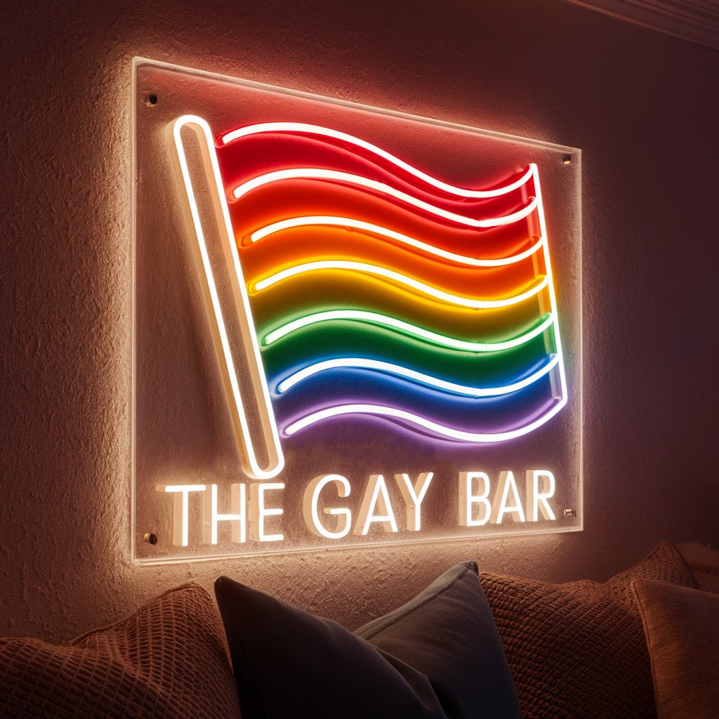 Rainbow Pride Flag Custom Neon Sign - PrideBooth