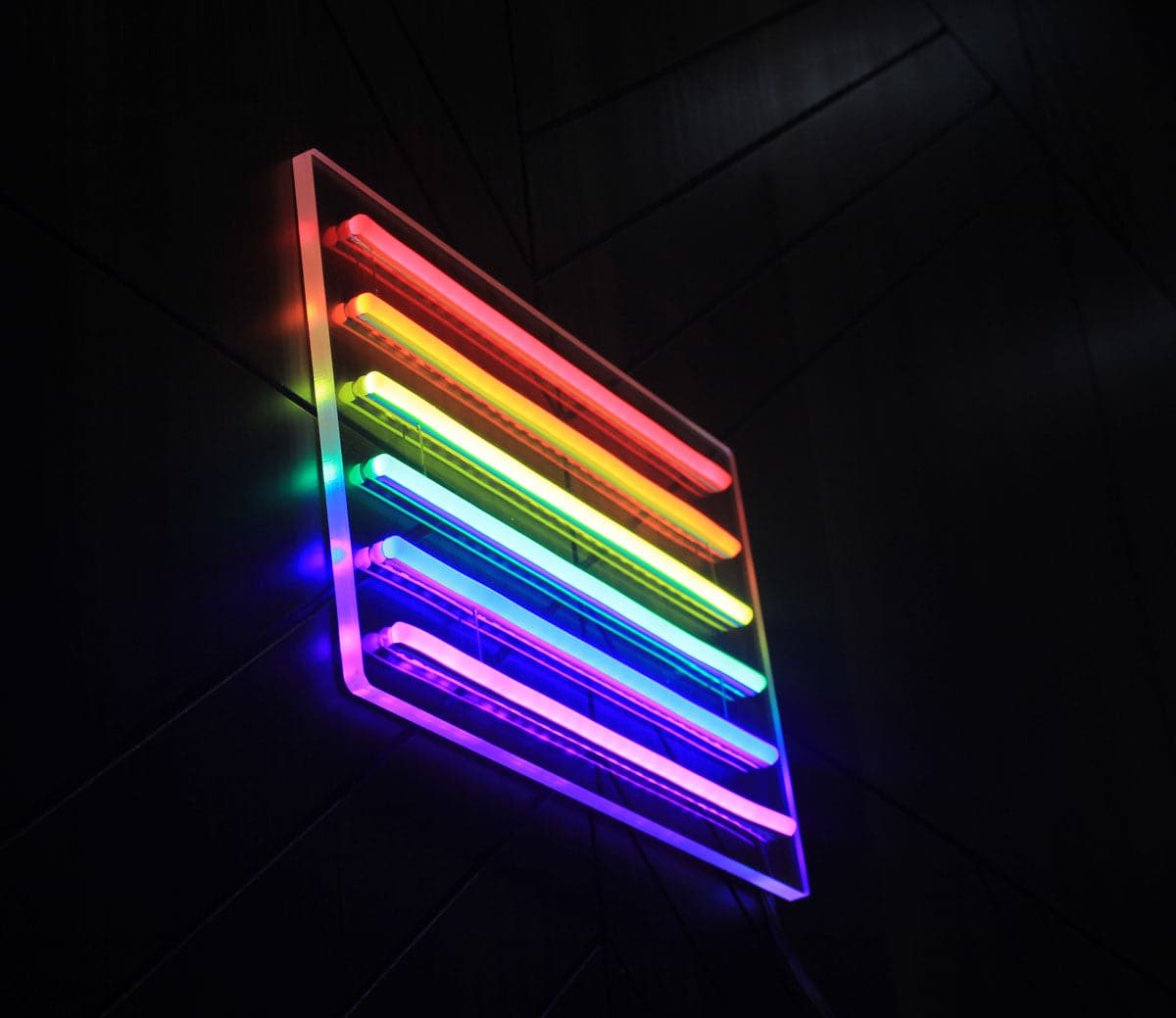 Rainbow Pride Flag Neon Sign - PrideBooth