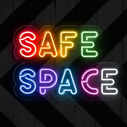 SAFE SPACE Neon Sign - PrideBooth