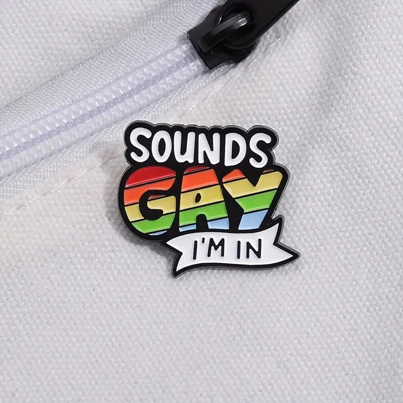 Sounds Gay Enamel Pins - PrideBooth