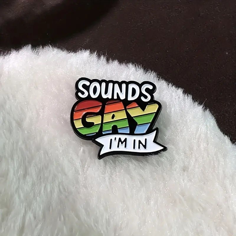 Sounds Gay Enamel Pins - PrideBooth