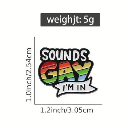 Sounds Gay Enamel Pins - PrideBooth