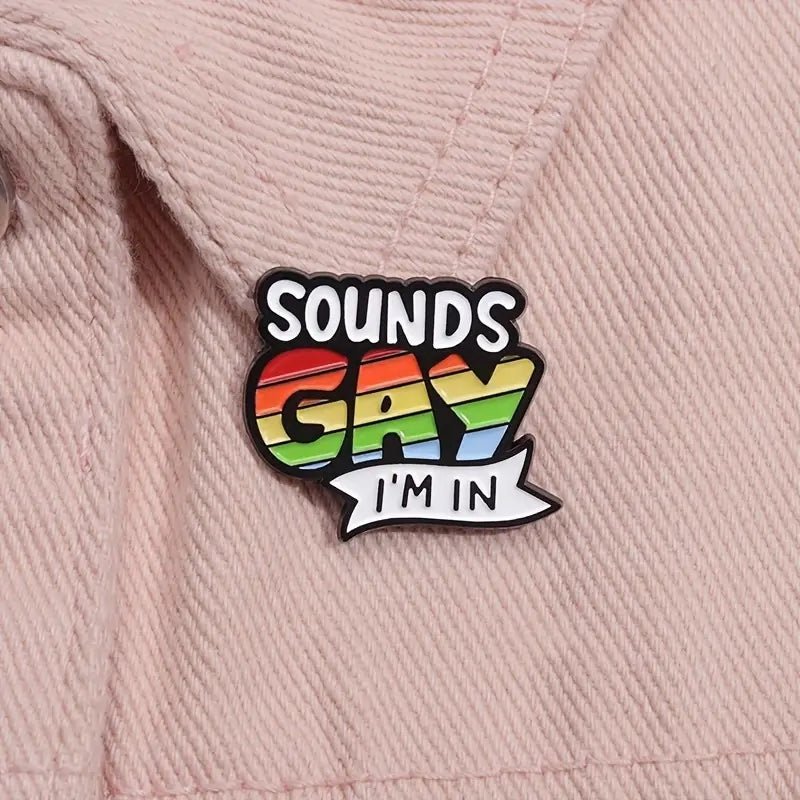 Sounds Gay Enamel Pins - PrideBooth