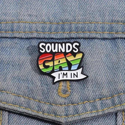 Sounds Gay Enamel Pins - PrideBooth