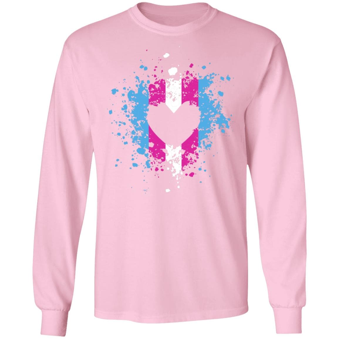 Trans Heart Splash Pride Shirt - PrideBooth