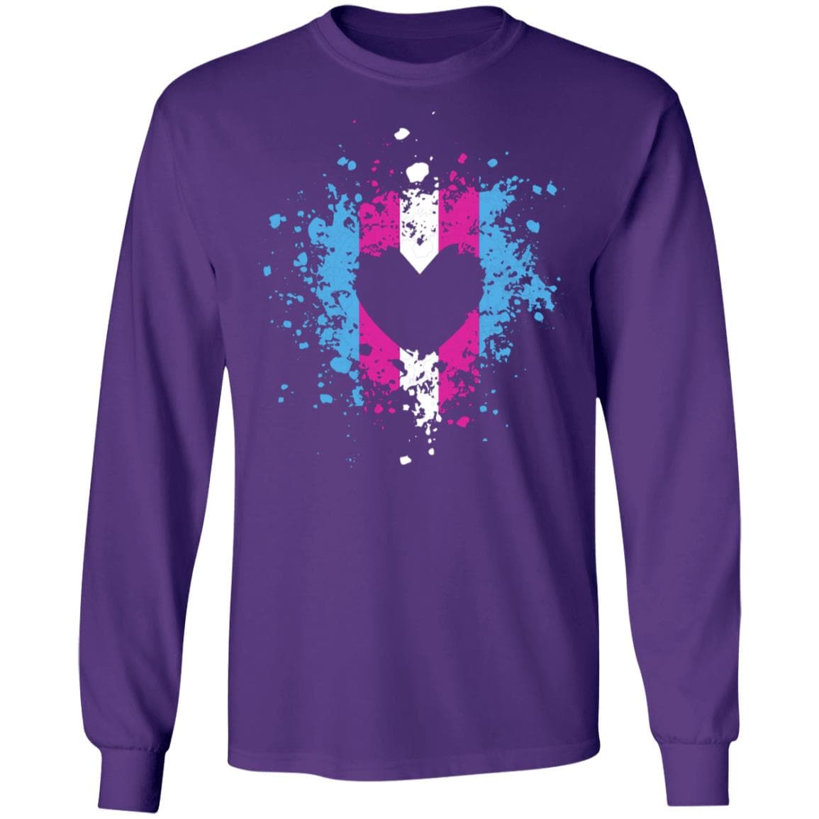 Trans Heart Splash Pride Shirt - PrideBooth