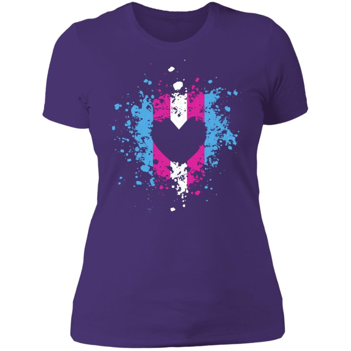 Trans Heart Splash Pride Shirt - PrideBooth