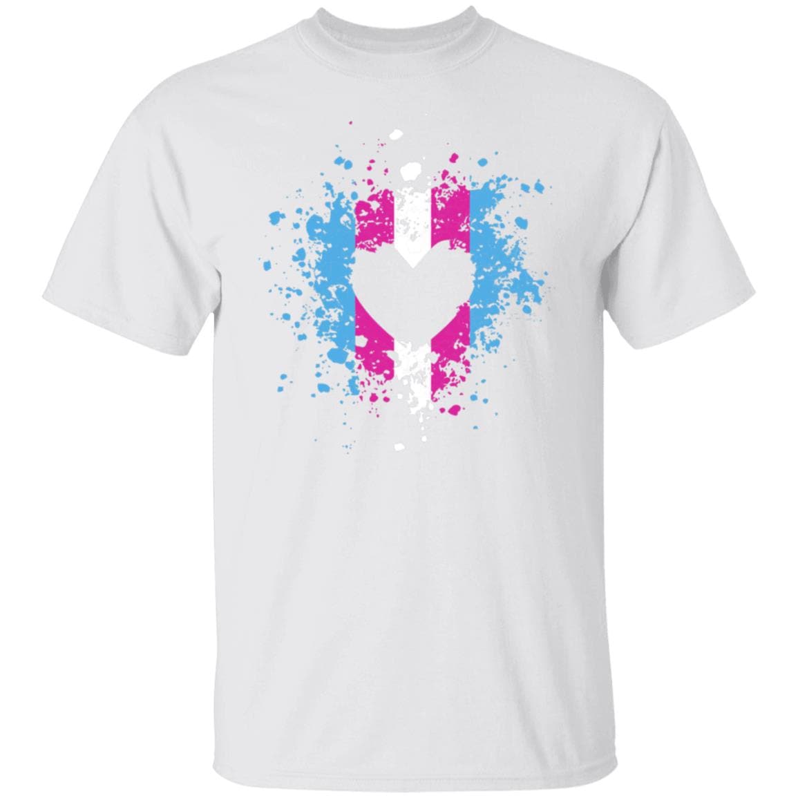 Trans Heart Splash Pride Shirt - PrideBooth