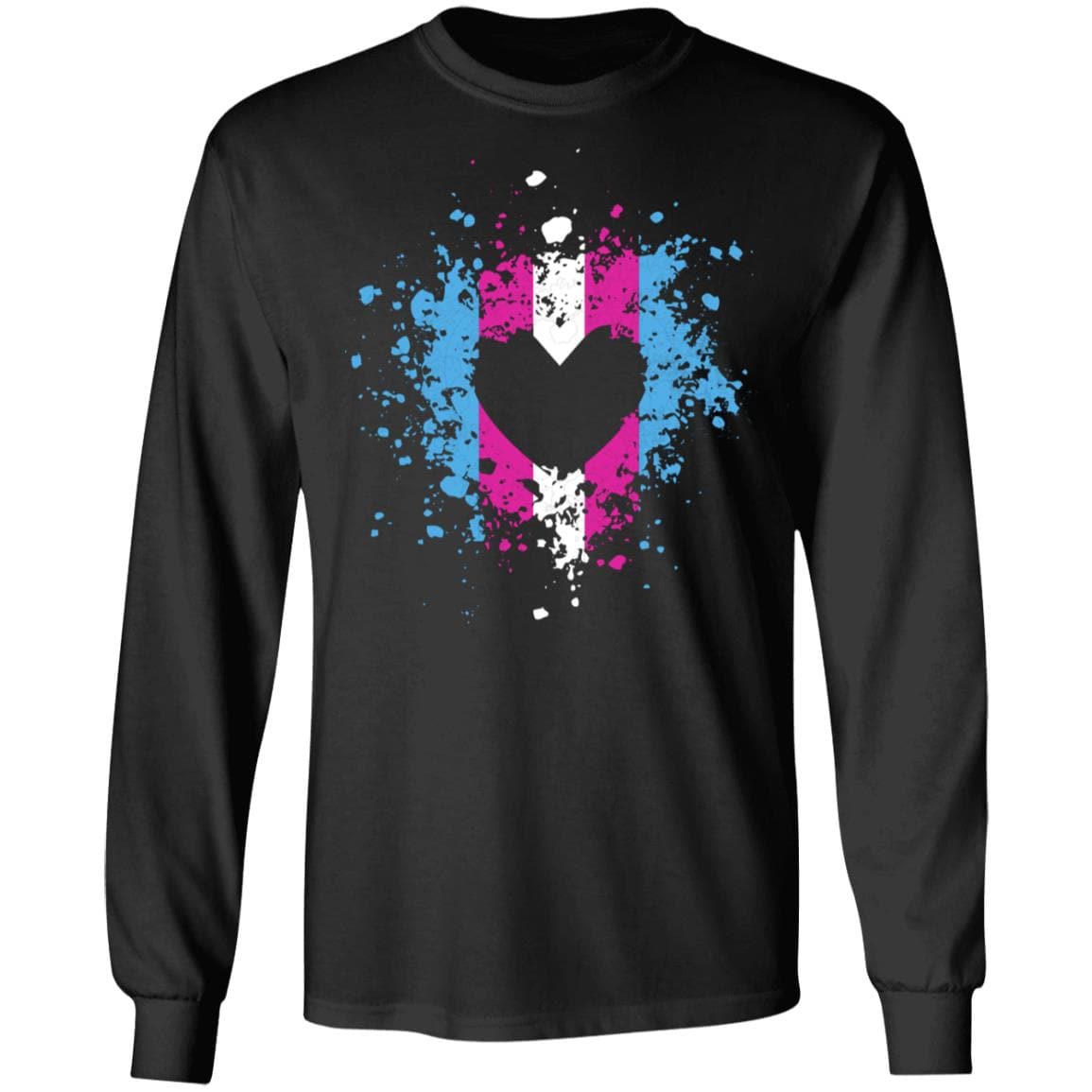 Trans Heart Splash Pride Shirt - PrideBooth