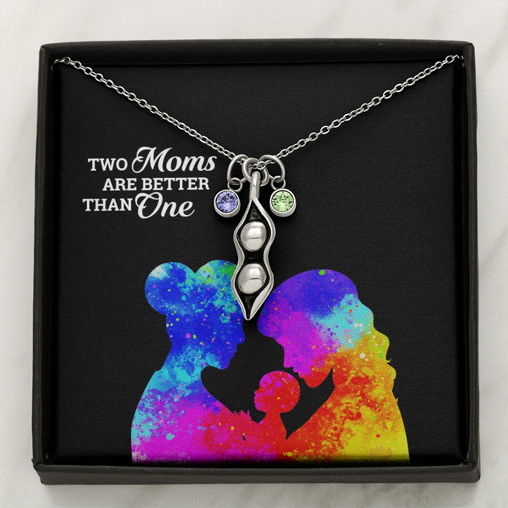 Two Moms Are Better Than One Necklace for Gay Moms - PrideBooth