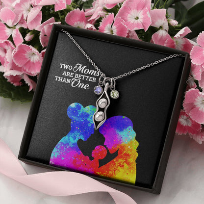 Two Moms Are Better Than One Necklace for Gay Moms - PrideBooth