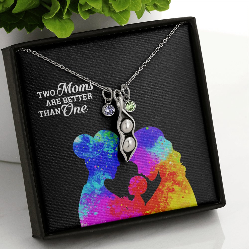 Two Moms Are Better Than One Necklace for Gay Moms - PrideBooth