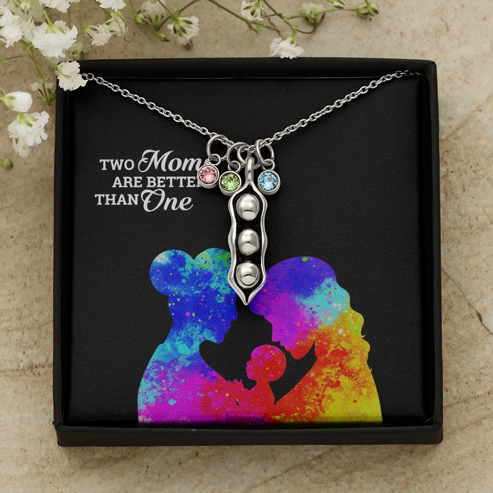 Two Moms Are Better Than One Necklace for Gay Moms - PrideBooth