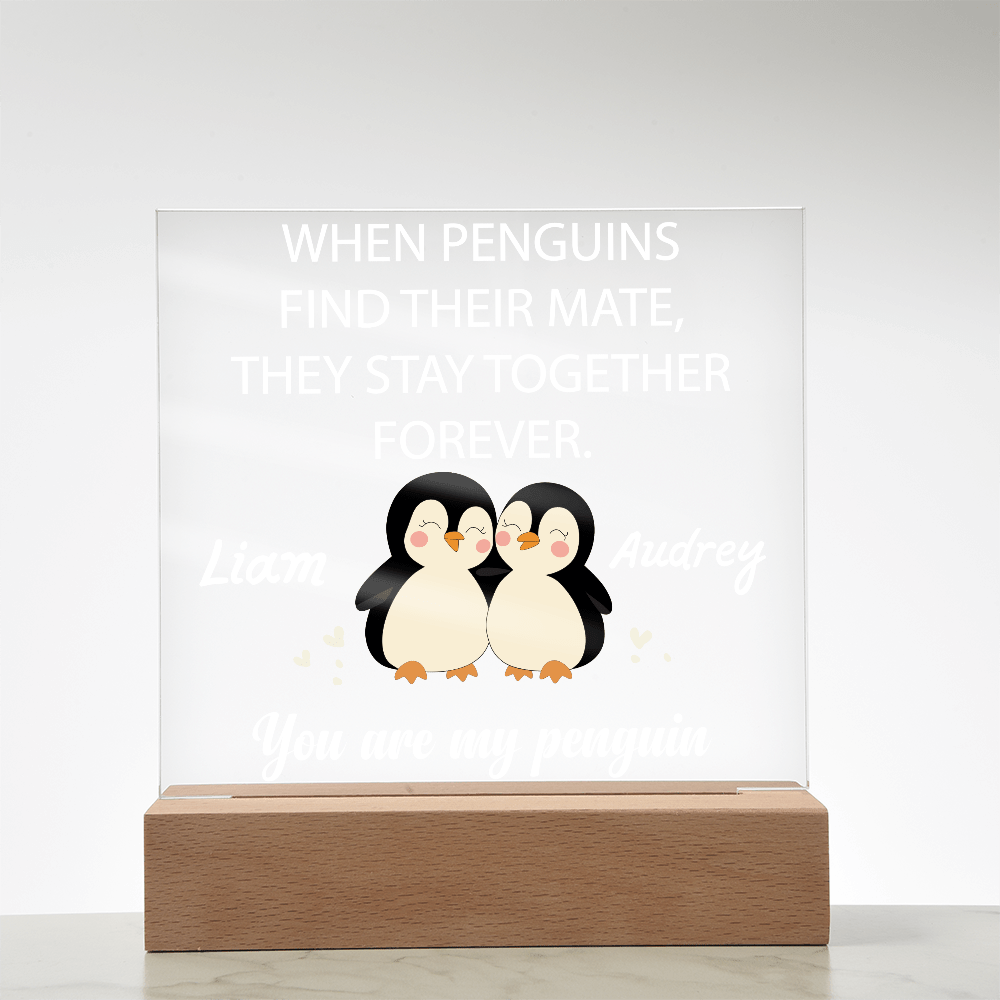 You are my Penguin - Custom Acrylic Plaque - PrideBooth